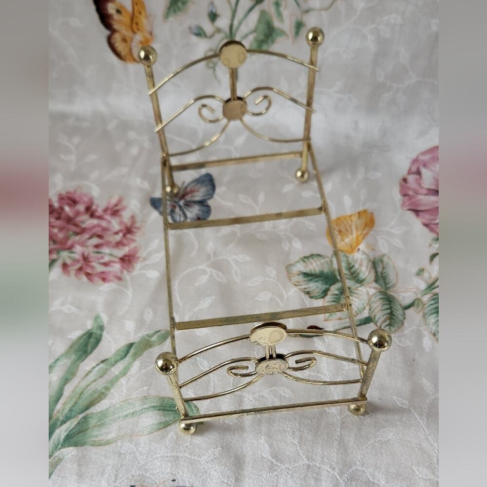 Gold Miniature Bed Frame